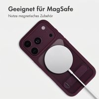 Accezz Hold Backcover mit MagSafe Apple iPhone 18 Pro / 17 Pro - Dark Cherry