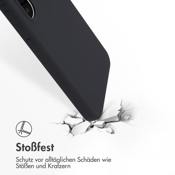 Accezz Liquid Silikoncase mit MagSafe Samsung Galaxy A36 / A56 - Schwarz
