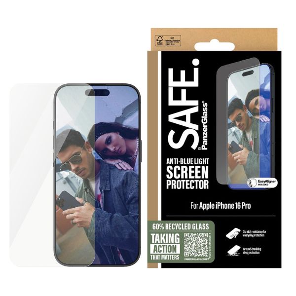 SAFE by PanzerGlass Ultra Wide Fit EyeScreen Protector mit Applikator Apple iPhone 16 Pro