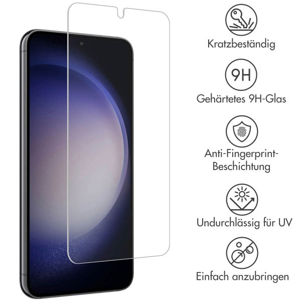Accezz Displayschutz 2er-pack aus gehärtetem Glas Samsung Galaxy S22 / S23