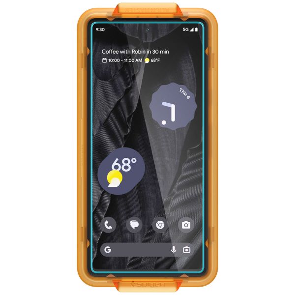 Spigen GLAStR Fit Displayschutzfolie 2er-Pack + Applicator Google Pixel 7a