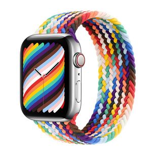 Apple Geflochtenes Solo Loop für  Apple Watch | 38/40/41/42 mm - Größe 7 - Pride Edition