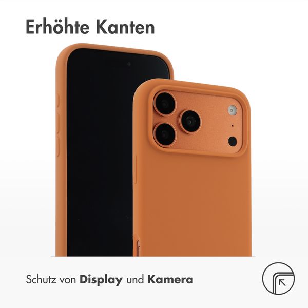 Accezz Liquid Silikoncase mit MagSafe Apple iPhone 17 Pro - Orange