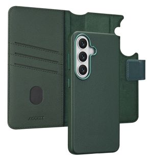 Accezz 2-in-1 Klapphülle aus Leder mit MagSafe Samsung Galaxy S26 - Cedar Green