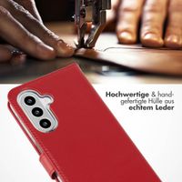 Selencia Echtleder Klapphülle Samsung Galaxy A26 - Rot