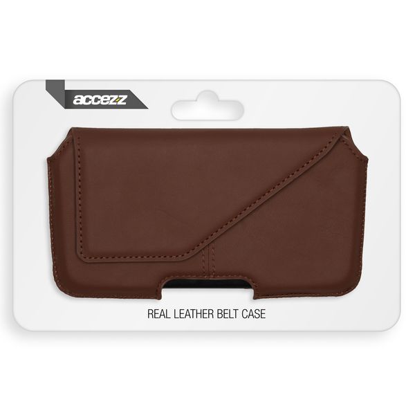 Accezz Handy Gürteltasche - Größe L - Braun