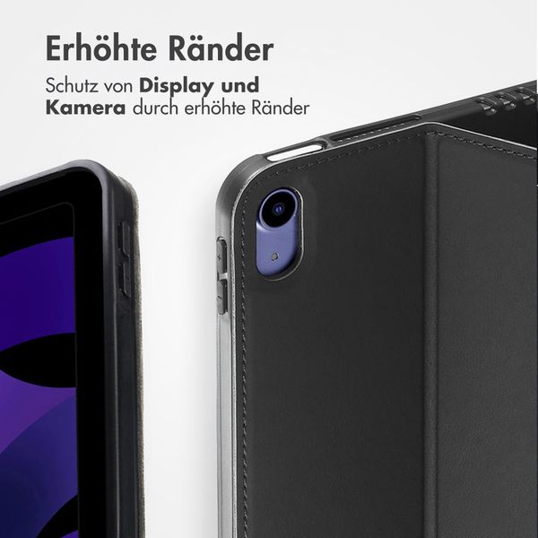 Accezz Classic Klapphülle Apple iPad 11 (2025) 11 Zoll A16 / iPad 10 (2022) 10.9 Zoll - Schwarz
