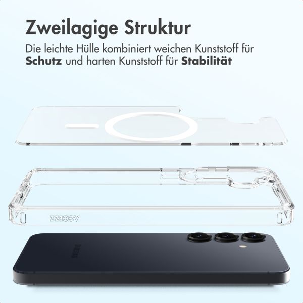 Accezz Xtreme Impact Backcover mit MagSafe Samsung Galaxy S25 - Transparent