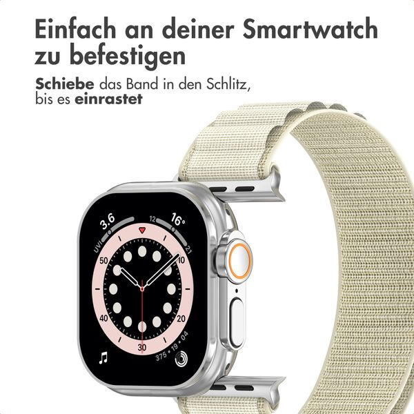 Accezz Nylon Alpine Armband für Apple Watch | 38/40/41/42 mm - Polarstern