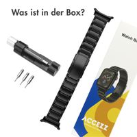 Accezz Mattes Titanstahlarmband für Samsung Galaxy Watch Ultra 2 (2026) / Ultra (2024/2025) - Schwarz