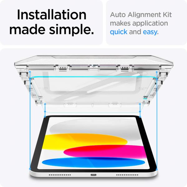 Spigen GLAStR EZ Fit Displayschutzfolie + Applicator Apple iPad 11 (2025) 11 Zoll A16 / iPad 10 (2022) 10.9 Zoll