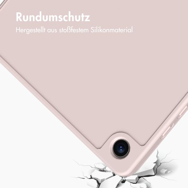 Accezz Smarte Klapphülle aus Silikon Samsung Galaxy Tab A9 Plus - Rosa