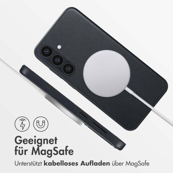 Accezz MagSafe Leather Backcover Samsung Galaxy S24 Plus - Onyx Black