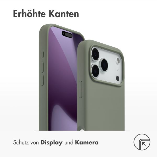 Accezz Liquid Silikoncase mit MagSafe Apple iPhone 17 Pro Max - Cooper Green