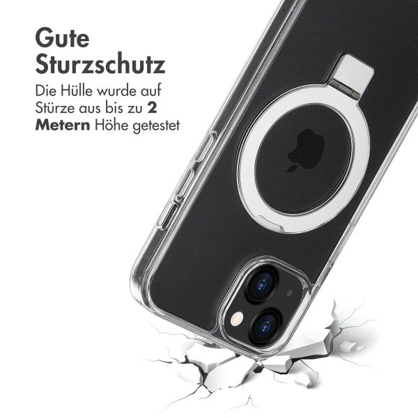 Accezz Ring Stand Backcover mit MagSafe Apple iPhone 13 - Transparent