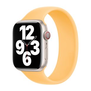Apple Silikon Solo Loop für  Apple Watch | 38/40/41/42 mm - Größe 3 - Sunglow