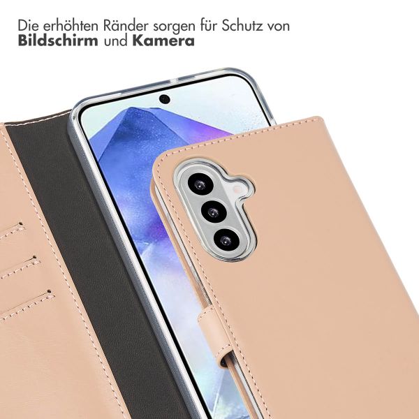 Selencia Echtleder Klapphülle Samsung Galaxy A26 - Dusty Pink