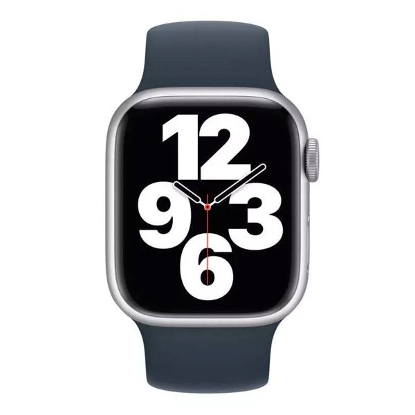 Apple Silikon Solo Loop für  Apple Watch | 38/40/41/42 mm - Größe 9 - Storm Blue
