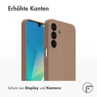 Accezz Liquid Silikoncase Samsung Galaxy A16 - Hellbraun