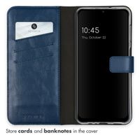 Selencia Echtleder Klapphülle Samsung Galaxy A13 (5G) / A04s - Blau