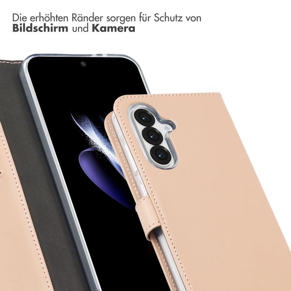 Selencia Echtleder Klapphülle Samsung Galaxy A36 / A56 - Rosa