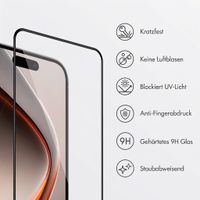 Accezz Gehärteter Glas-Schutz + Applikator Apple iPhone Duo