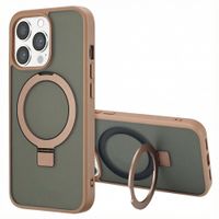 Accezz Ring Stand Backcover mit MagSafe Apple iPhone 13 Pro - Braun