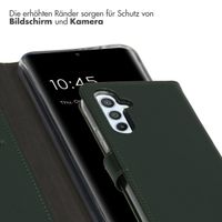 Selencia Echtleder Klapphülle Samsung Galaxy A54 (5G) - Grün