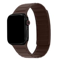 Accezz Magnetisches Echtlederarmband für Apple Watch | 38/40/41/42 mm - Chocolate Brown