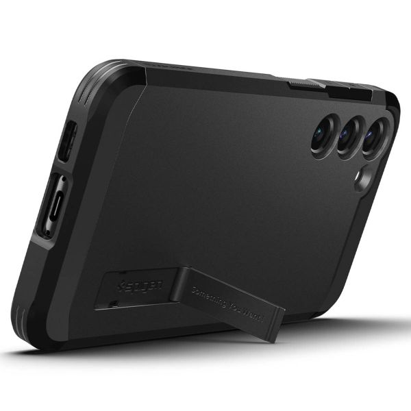 Spigen Tough Armor Backcover Samsung Galaxy S23 - Schwarz