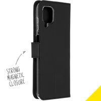Accezz Wallet TPU Klapphülle Samsung Galaxy A12 - Schwarz