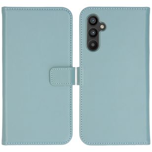 Selencia Echtleder Klapphülle Samsung Galaxy A34 (5G) - Air Blue