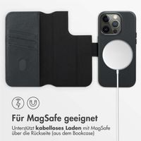 Accezz 2-in-1 Klapphülle aus Leder mit MagSafe Apple iPhone 14 Pro - Onyx Black