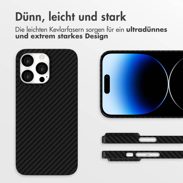 Accezz MagSafe Kevlar® Hülle Apple iPhone 14 Pro - Schwarz