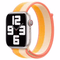 Apple Sport Loop Armband für Apple Watch | 44/45/46/49 mm - Maize/White