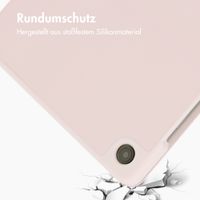 Accezz Smarte Klapphülle aus Silikon Samsung Galaxy Tab A11 Plus / A9 Plus - Rosa