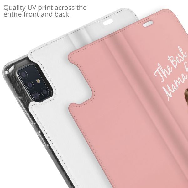 Gestalte deine eigene Compact Gel Klapphülle Samsung Galaxy A51 - Weiß