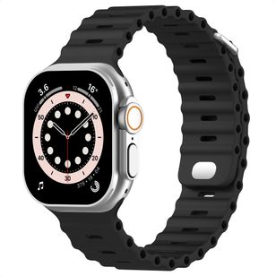 Accezz Ocean Armband für Apple Watch | 44/45/46/49 mm - Schwarz
