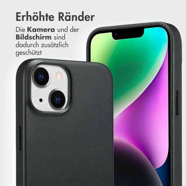 Accezz 2-in-1 Klapphülle aus Leder mit MagSafe Apple iPhone 14 - Onyx Black