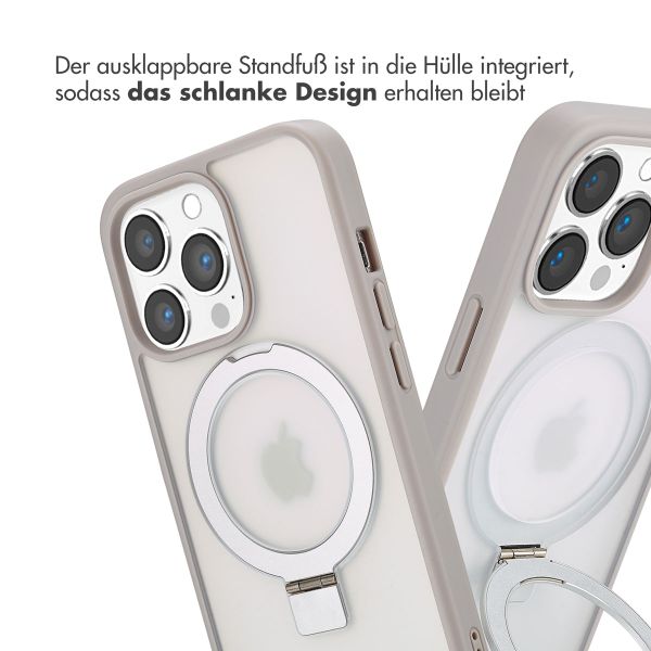 Accezz Ring Stand Backcover mit MagSafe Apple iPhone 13 Pro Max - Grau