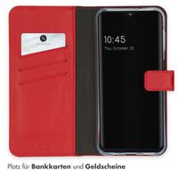 Selencia Echtleder Klapphülle Samsung Galaxy A14 (5G/4G) - Rot