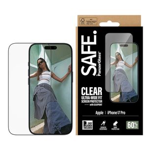 SAFE by PanzerGlass Ultra-Wide Fit Displayschutz mit EasyAligner Apple iPhone 17 Pro