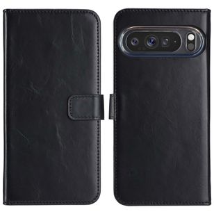 Selencia Echtleder Klapphülle Google Pixel 9 Pro XL - Schwarz