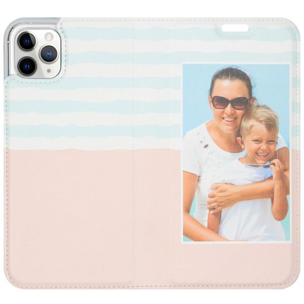 Gestalte deine eigene Compact Gel Klapphülle Apple iPhone 11 Pro Max - Weiß