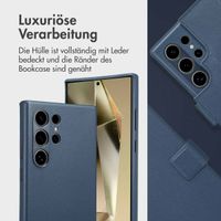 Accezz 2-in-1 Klapphülle aus Leder mit MagSafe Samsung Galaxy S24 Ultra - Nightfall Blue