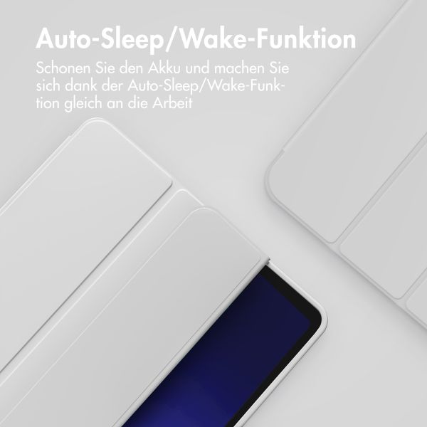Accezz Smarte Klapphülle aus Silikon Samsung Galaxy Tab A9 Plus - Grau