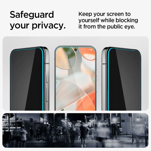 Spigen GLAStR Privacy EZ Fit Displayschutzfolie + Applicator - 2er-Pack Google Pixel 9 / 9 Pro / 10 / 10 Pro