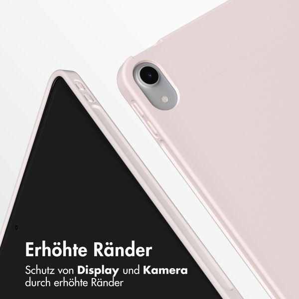 Accezz Smarte Klapphülle aus Silikon Apple iPad Air 11 Zoll (2026) M4 / (2025) M3 / (2024) M2 / Air 5 (2022) / Air 4 (2020) - Rosa