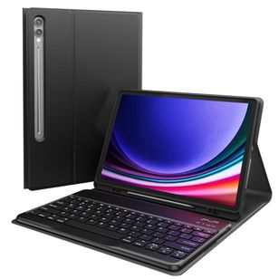 Accezz Bluetooth Keyboard Klapphülle Samsung Galaxy Tab S10 Plus / Tab S9 FE Plus / Tab S9 Plus - QWERTY / NL - Schwarz