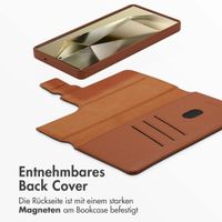 Accezz 2-in-1 Klapphülle aus Leder mit MagSafe Samsung Galaxy S25 Ultra - Sienna Brown